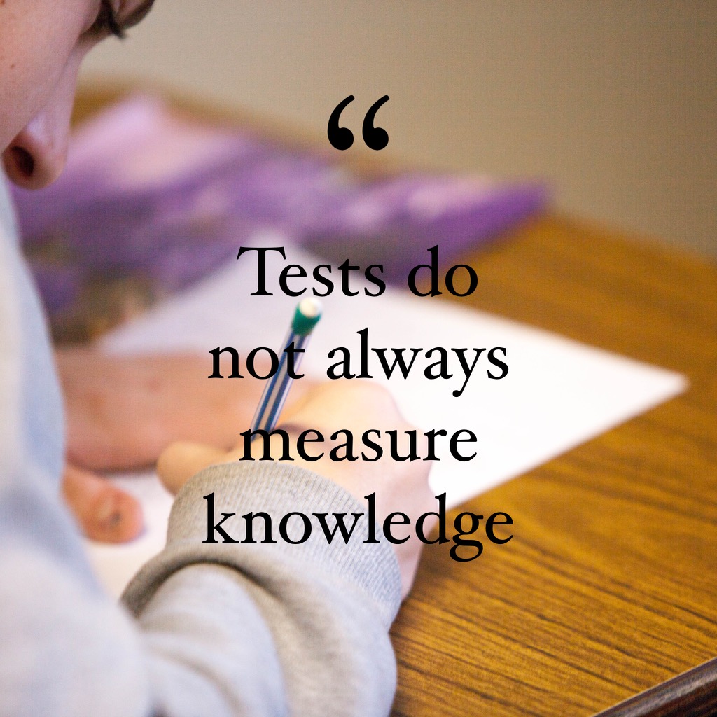 Tests Do Not Always Measure Knowledge » Montessori School Fort Smith ...